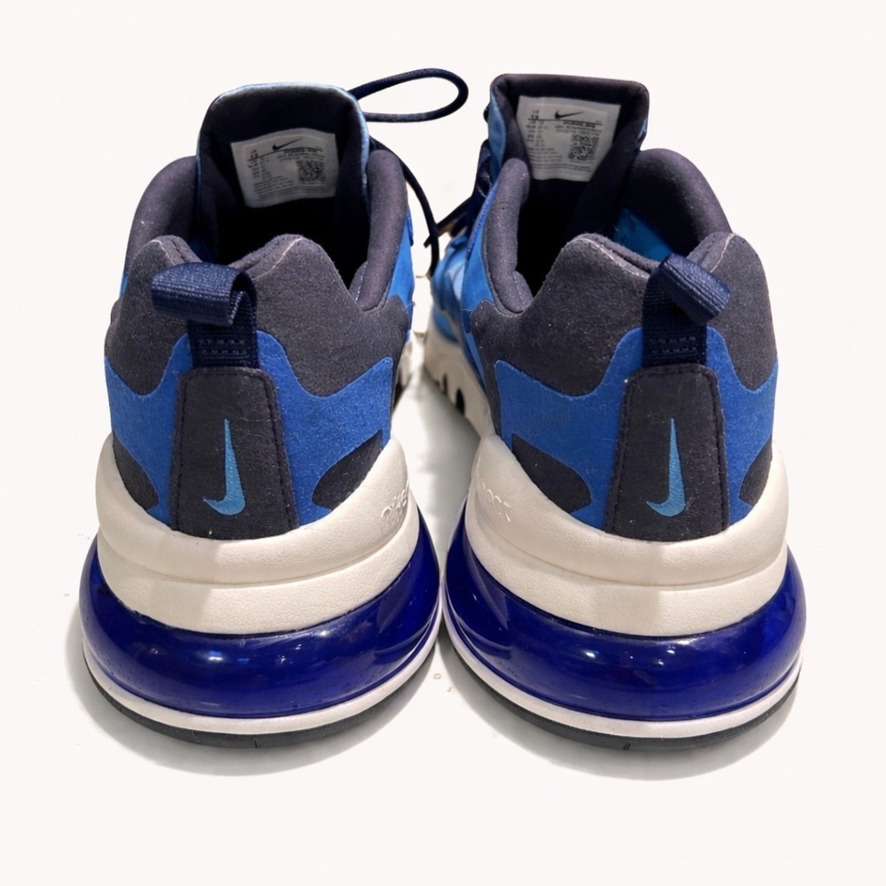 NWOT-Nike Air Max 270 React Blue Men’s 13 Athletic Sneakers - Picture 6 of 12